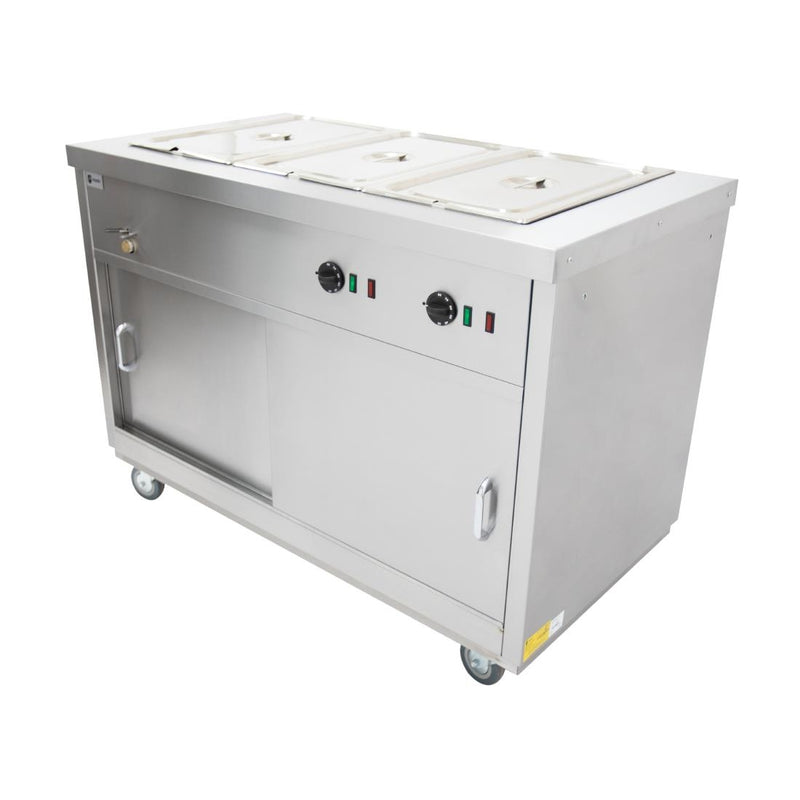 Parry Mobile Hot Cupboard with Bain Marie Top HOT12BM