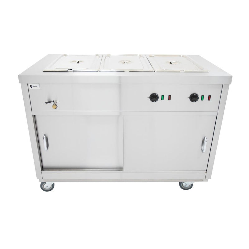 Parry Mobile Hot Cupboard with Bain Marie Top HOT12BM