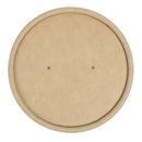 Colpac Recyclable Kraft Microwavable Soup Cup Lids 8oz and 12oz (Pack of 500)