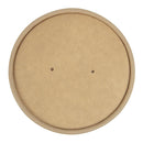 Colpac Recyclable Kraft Microwavable Soup Cup Lids 450ml / 16oz (Pack of 500)