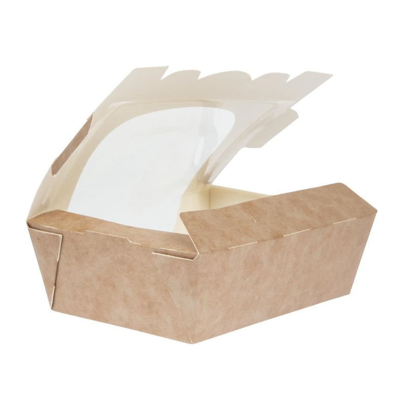 Colpac Zest Compostable Kraft Medium Salad Box 825ml/29oz (Pack of 250)