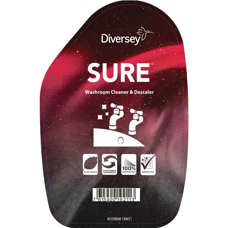 SURE Waschraumreiniger/Reiniger und Entkalker, Nachfüllflaschen, 750 ml (6er-Pack)