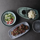 Churchill Mineral Oblong Chef Plate Blue 189 x 355mm (Pack of 6)