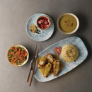 Churchill Stone längliche Kochplatten, Aquamarin, 189 x 355 mm, 6 Stück