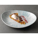 Churchill Stone Ovale Coupe-Teller, Aquamarin, 270 x 229 mm, 12 Stück