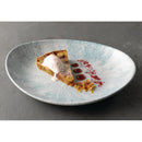 Churchill Stone Ovale Coupe-Teller, Aquamarin, 270 x 229 mm, 12 Stück