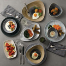 Churchill Fluid Triangle Chef Plates Pearl Grey 205 x 304mm (Pack of 6)