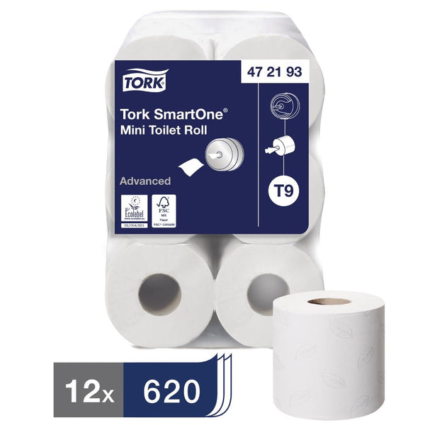 Tork SmartOne Mini-Toilettenpapierrollen (12er-Pack)