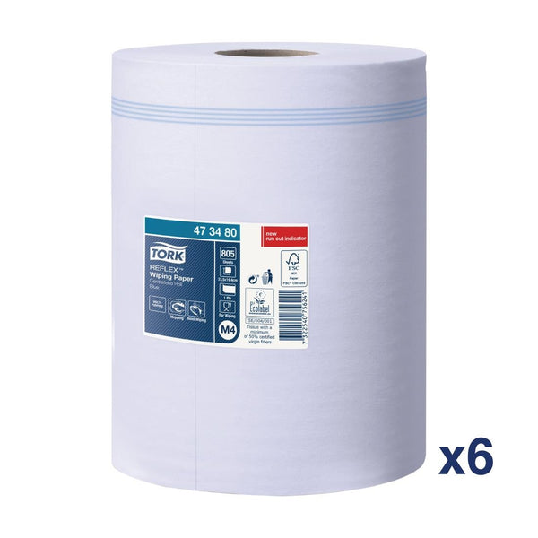 Tork Reflex Wischpapier mit Zentraleinzug, 1-lagig, 269 m (6er-Pack)