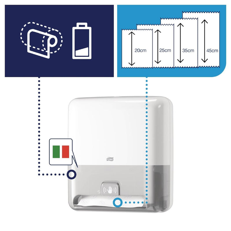 Tork Matic Automatischer Handtuchrollenspender, Weiß