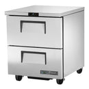 Echter Unterbaukühlschrank mit 2 Schubladen TUC-27D-2-HC