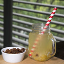 Fiesta Compostable Paper Smoothie Straws Red Stripes (Pack of 250)