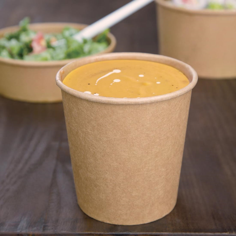 Fiesta Compostable Soup Containers 98mm 455ml / 16oz (Pack of 500)