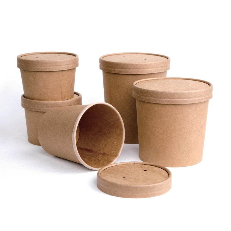 Fiesta Compostable Soup Containers 98mm 455ml / 16oz (Pack of 500)