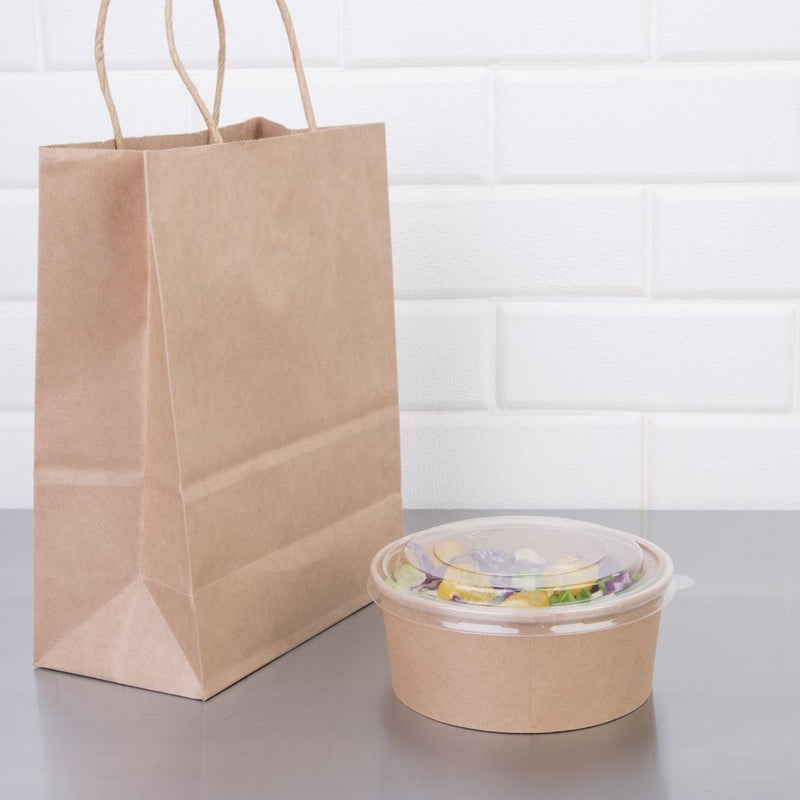 Fiesta Compostable Round Kraft Salad Bowls 750ml / 26oz (Pack of 300)