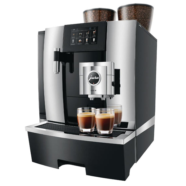 Jura Giga X8 manuelle Bohnen-zu-Tassen-Kaffeemaschine, schwarz