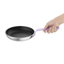 Hygiplas Non-Stick Teflon Aluminium Platinum Plus Frying Pan with Purple Handle 200mm
