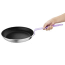 Hygiplas Non-Stick Teflon Aluminium Platinum Plus Frying Pan with Purple Handle 280mm
