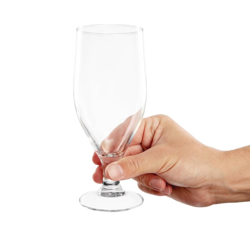 Olympia Biergläser mit Stiel, 380 ml, 6 Stück