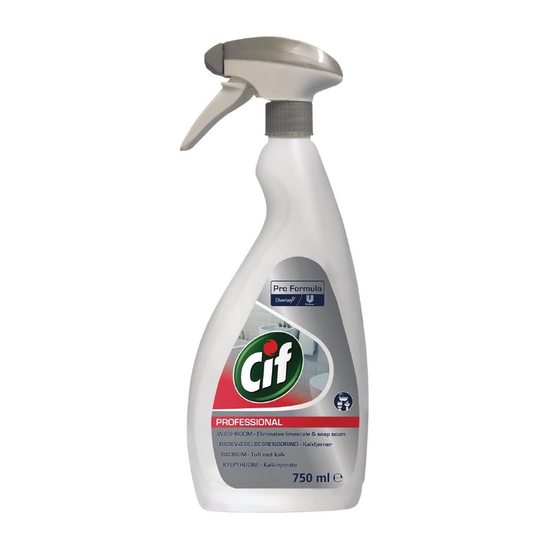 Cif Pro Formula 2-in-1 Waschraumreiniger und Entkalker, gebrauchsfertig, 750 ml