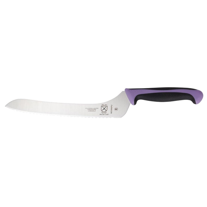 Mercer Millennia Culinary Allergen Safety Offset Brotmesser mit Wellenschliff, 23 cm