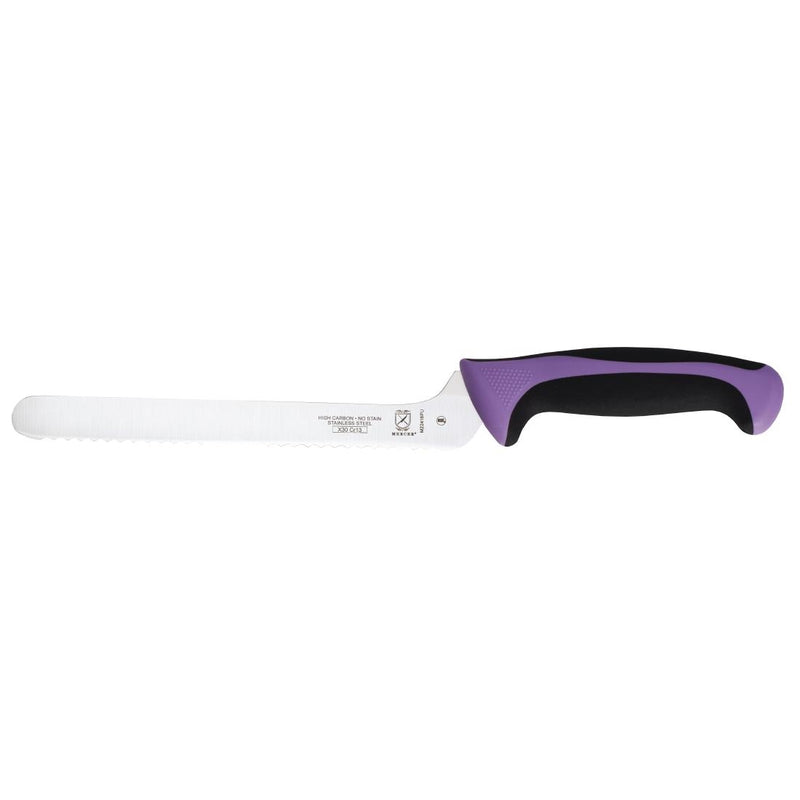 Mercer Millennia Culinary Allergen Safety Offset Brotmesser mit Wellenschliff, 20 cm