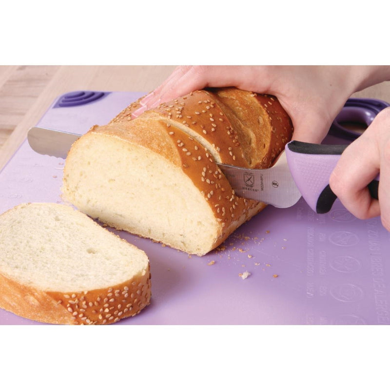 Mercer Millennia Culinary Allergen Safety Offset Brotmesser mit Wellenschliff, 20 cm