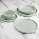 Olympia Cavolo Flat Round Plates Spring Green 270mm (Pack of 4)