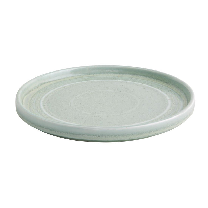 Olympia Cavolo Flat Round Plates Spring Green 180mm (Pack of 6)