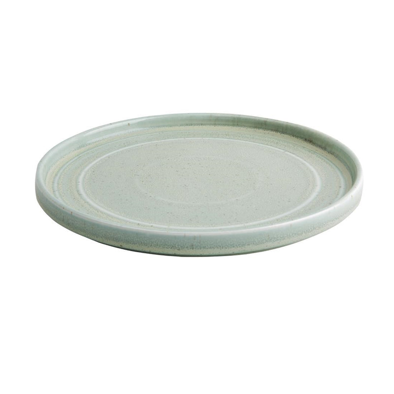 Olympia Cavolo Flat Round Plates Spring Green 220mm (Pack of 6)