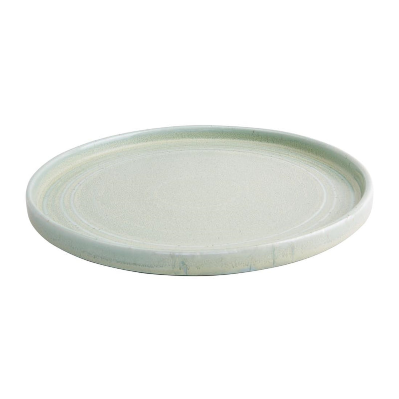 Olympia Cavolo Flat Round Plates Spring Green 270mm (Pack of 4)