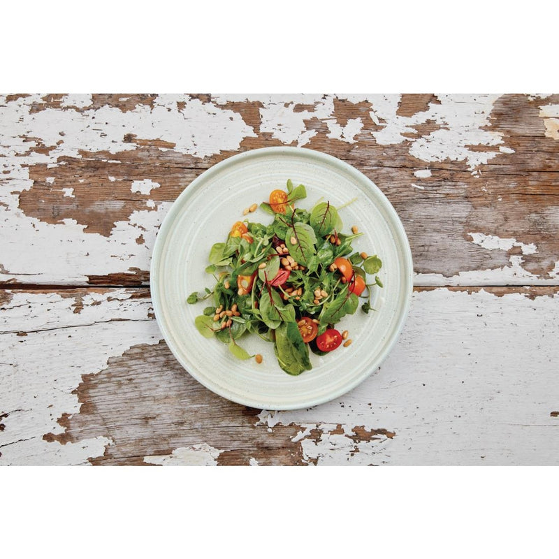 Olympia Cavolo Flat Round Plates Spring Green 270mm (Pack of 4)