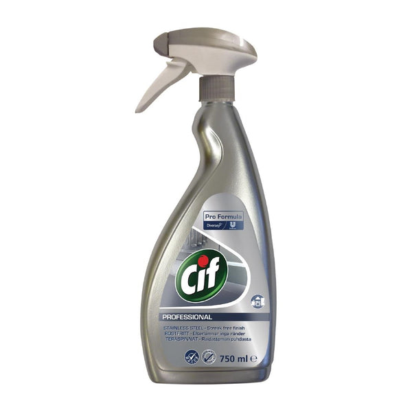 Cif Pro Formula Glass and Stainless Steel Cleaner Ready To Use 750ml