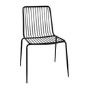 Bolero Steel Wire Dining Chairs Black (Pack of 4)