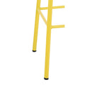 Bolero Cantina High Stools with Wooden Seat Pad Yellow (Pack of 4)