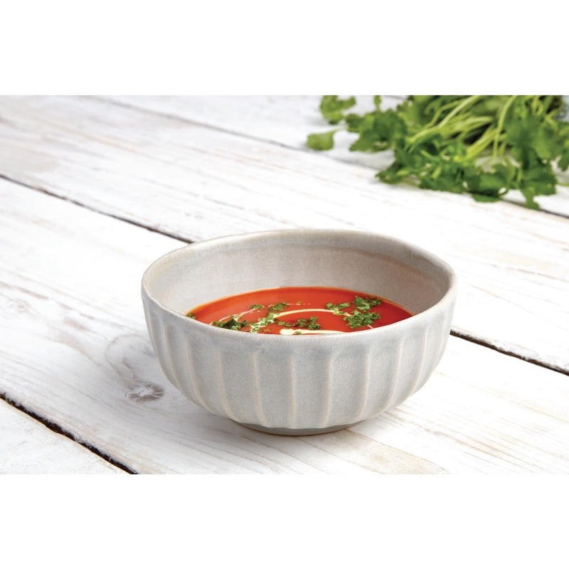 Olympia Corallite Deep Bowls Concrete Grey 105mm (Pack of 12)