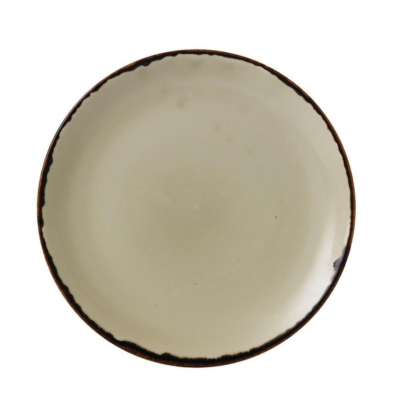 Dudson Harvest Evolve Coupe Plates Linen 260mm (Pack of 12)