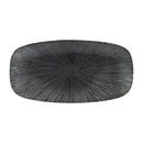 Churchill Studio Prints Agano Oblong Kochteller, Schwarz, 355 x 189 mm, 6 Stück