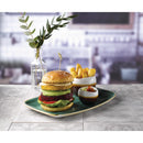 Churchill Stonecast No. 9 Oblong Chefs Plates 355 x 245mm Samphire Green (Pack of 6)