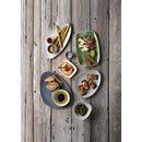 Churchill Stonecast No. 8 Oblong Chefs Plates 300 x 199mm Samphire Green (Pack of 6)