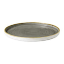 Churchill Stonecast Walled Chefs Plates Peppercorn Grey 260mm (Pack of 6)