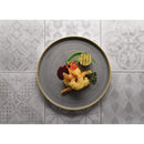 Churchill Stonecast Walled Chefs Plates Peppercorn Grey 210mm (Pack of 6)