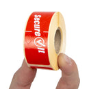 SecureIt manipulationssichere, entfernbare Etiketten für Lebensmittelverpackungen, klein (2 x 250 Stück)