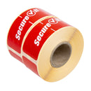 SecureIt manipulationssichere, entfernbare Etiketten für Lebensmittelverpackungen, klein (2 x 250 Stück)