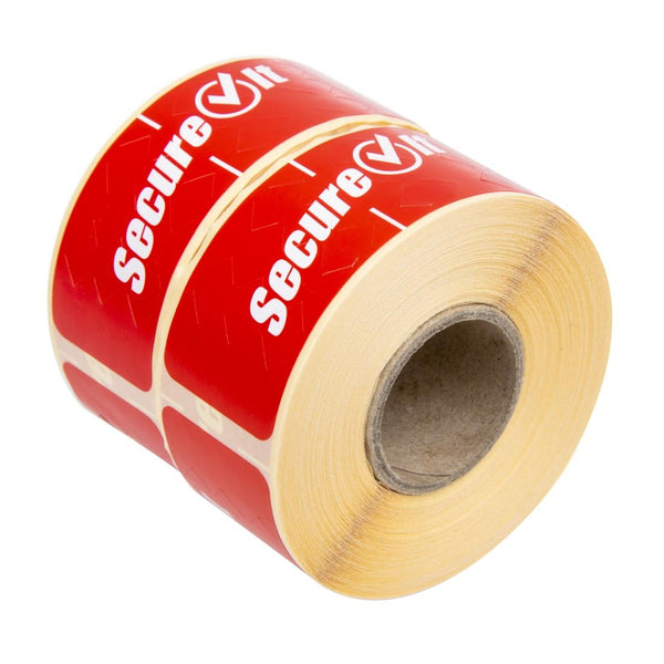 SecureIt manipulationssichere, entfernbare Etiketten für Lebensmittelverpackungen, klein (2 x 250 Stück)