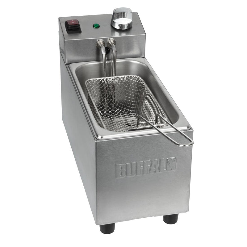 Buffalo Single Tank Single Basket 3Ltr Countertop Fryer 2kW