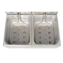 Buffalo Twin Tank Twin Basket 2x5Ltr Countertop Fryer 2x2.8kW