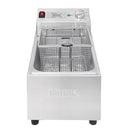 Buffalo Fritteuse mit Einzeltank und Einzelkorb, 5 l, Arbeitsplatte mit Timer, 2,8 kW