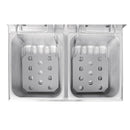 Buffalo Twin Tank Twin Basket 2x5Ltr Arbeitsplattenfritteuse mit Timer 2x2,8kW