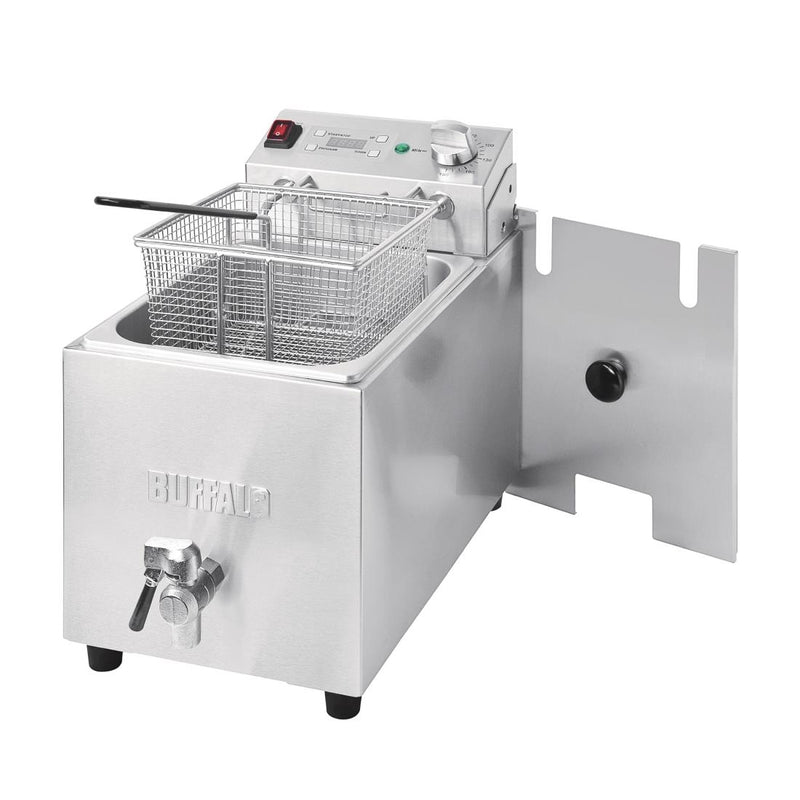 Buffalo Single Tank Single Basket 8Ltr Countertop Fryer with Timer 2.9kW